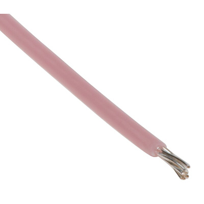 RS PRO Pink 0.12 mm² Hook Up Wire, 26 AWG, 7/0.15 mm, 25m, PTFE Insulation
