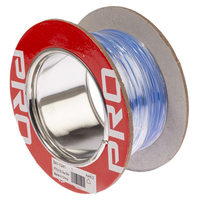 RS PRO Blue 0.22 mm² Hook Up Wire, 24 AWG, 7/0.2 mm, 100m, PTFE Insulation
