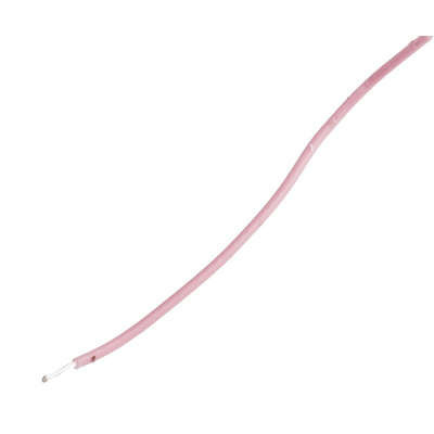 RS PRO Pink 0.22 mm² Hook Up Wire, 24 AWG, 7/0.2 mm, 100m, PTFE Insulation