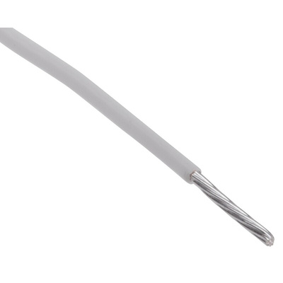 RS PRO White 0.22 mm² Hook Up Wire, 24 AWG, 7/0.2 mm, 100m, PTFE Insulation