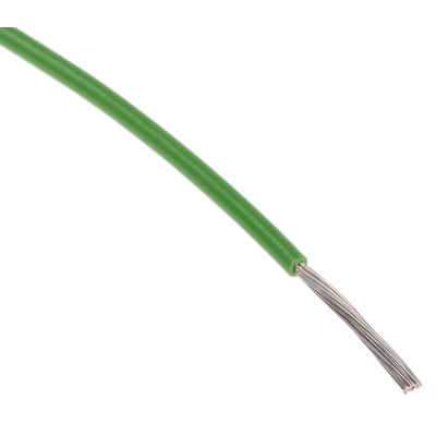 RS PRO Green 0.34 mm² Hook Up Wire, 22 AWG, 19/0.15 mm, 100m, PTFE Insulation