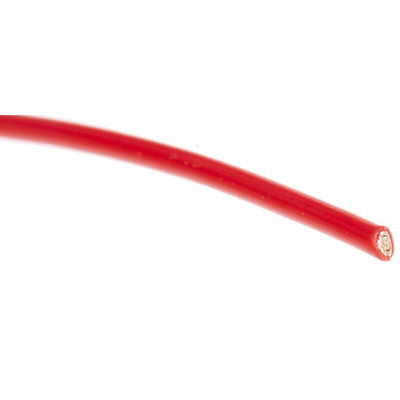 RS PRO Red 0.6 mm² Hook Up Wire, 20 AWG, 19/0.2 mm, 100m, PTFE Insulation
