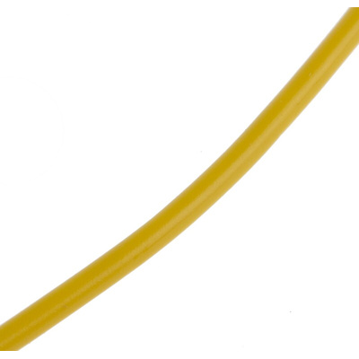 RS PRO Yellow 0.26 mm² Hook Up Wire, 23 AWG, 3/0.07 mm, 100m, PVC Insulation