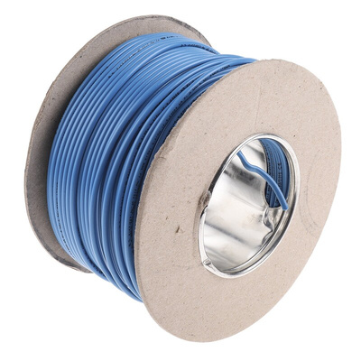 RS PRO Blue 2.5 mm² Hook Up Wire, 45/0.25 mm, 100m, PVC Insulation