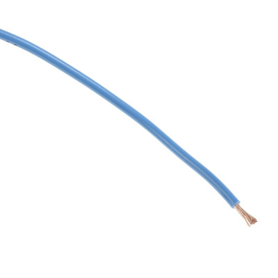 RS PRO Blue 2.5 mm² Hook Up Wire, 45/0.25 mm, 100m, PVC Insulation