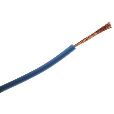 RS PRO Blue 4 mm² Hook Up Wire, 50/0.3 mm, 100m, PVC Insulation