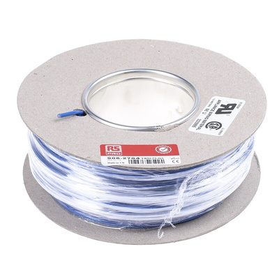 RS PRO Dark Blue 0.75 mm² Hook Up Wire, 20 AWG, 24/0.2 mm, 100m, PVC Insulation