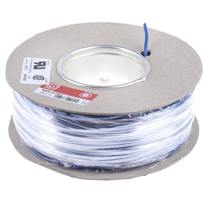 RS PRO Dark Blue 1 mm² Hook Up Wire, 18 AWG, 32/0.2 mm, 100m, PVC Insulation