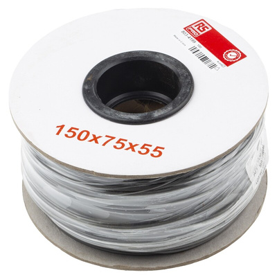 RS PRO Grey 1 mm² Hook Up Wire, 32/0.2 mm, 100m