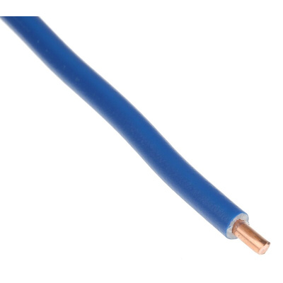 RS PRO Blue 2.5 mm² Hook Up Wire, 1/1.78 mm, 100m