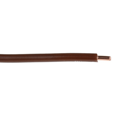 RS PRO Brown 2.5 mm² Hook Up Wire, 1/1.78 mm, 100m