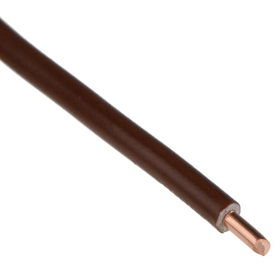 RS PRO Brown 2.5 mm² Hook Up Wire, 1/1.78 mm, 100m