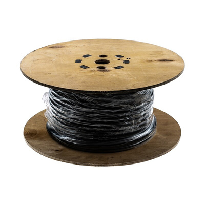RS PRO Black 35 mm² Hook Up Wire, 7/2.52 mm, 50m