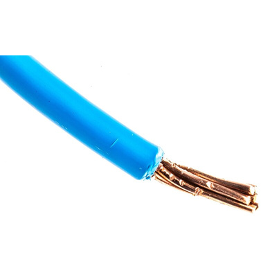 RS PRO Blue 16 mm² Hook Up Wire, 7/1.7 mm, 100m