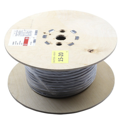 RS PRO Grey 35 mm² Hook Up Wire, 7/2.52 mm, 50m