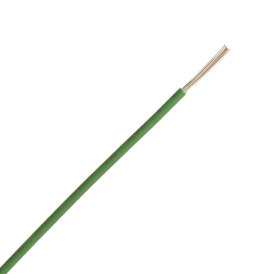 RS PRO Green 0.51 mm² Hook Up Wire, 20 AWG, 1C, 305m, MPPE Insulation