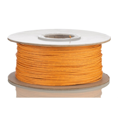 RS PRO Orange 0.51 mm² Hook Up Wire, 20 AWG, 1C, 305m, MPPE Insulation