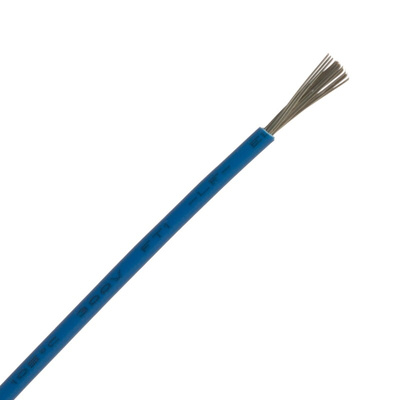 RS PRO Blue 0.81 mm² Hook Up Wire, 18 AWG, 1C, 305m, PVC Insulation