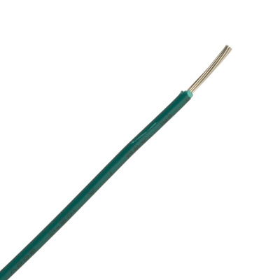 RS PRO Green 0.52 mm² Hook Up Wire, 20 AWG, 1C, 305m, PVC Insulation
