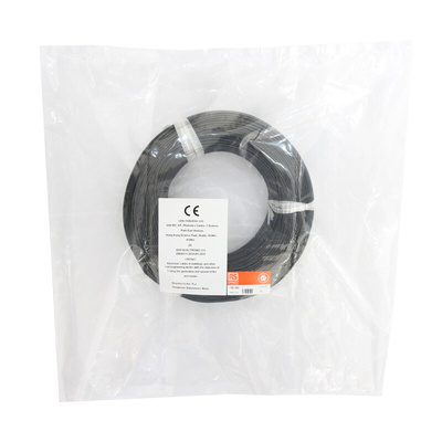 RS PRO Black 1 mm² Hook Up Wire, 199/0.08 mm, 5m, Silicone Rubber Insulation