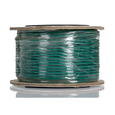 RS PRO Green 0.5 mm² Hook Up Wire, 20 AWG, 16/0.2 mm, 25m, Silicone Rubber Insulation