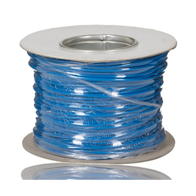 RS PRO Blue 0.75 mm² Hook Up Wire, 20 AWG, 16/0.2mm, 100m, PVC Insulation