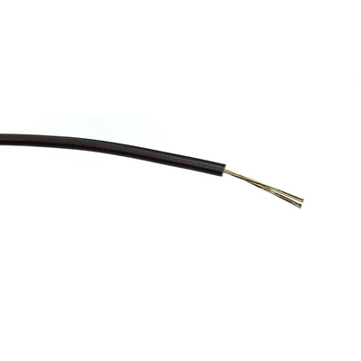 RS PRO Black 0.22 mm² Hook Up Wire, 7/0.2 mm, 500m, PVC Insulation