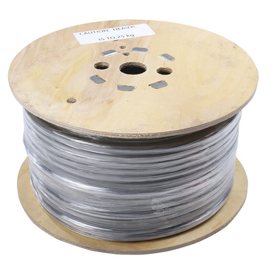 RS PRO Grey 16 mm² Hook Up Wire, 6 AWG, 126/0.4 mm, 100m, PVC Insulation
