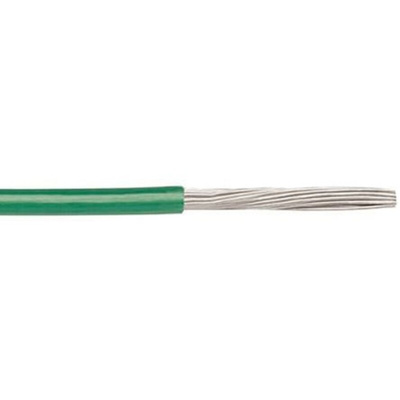 RS PRO Green 4 mm² Hook Up Wire, 12 AWG, 56/0.3 mm, 100m, PVC Insulation