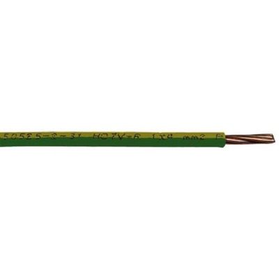 RS PRO Green/Yellow 16 mm² Hook Up Wire, 100m
