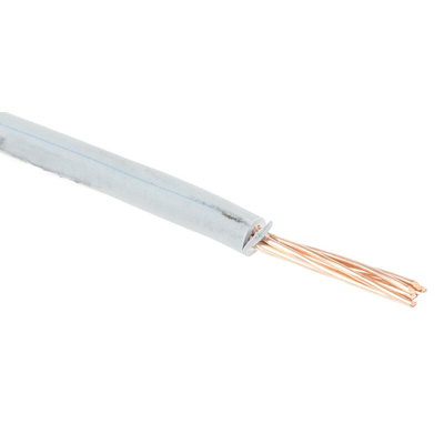 RS PRO Grey 1.5 mm² Hook Up Wire, 100m