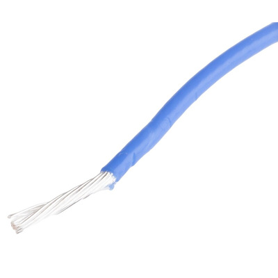 RS PRO Blue 0.6 mm² Hook Up Wire, 20 AWG, 19/0.2 mm, 100m, PTFE Insulation