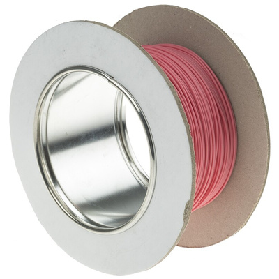 RS PRO Pink 0.22 mm² Hook Up Wire, 24 AWG, 7/0.2 mm, 25m, PTFE Insulation