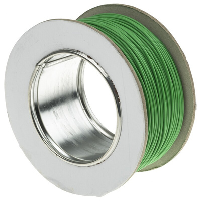 RS PRO Green 0.6 mm² Hook Up Wire, 20 AWG, 19/0.2 mm, 100m, PTFE Insulation
