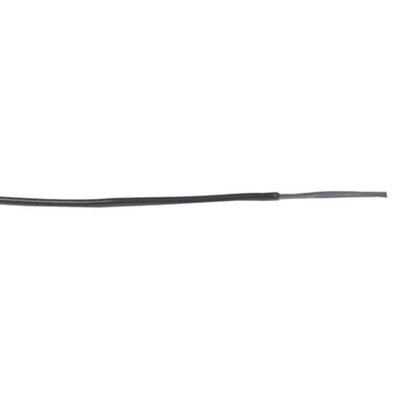 RS PRO Black 0.12 mm² Hook Up Wire, 26 AWG, 7/0.15 mm, 250m, PVC Insulation