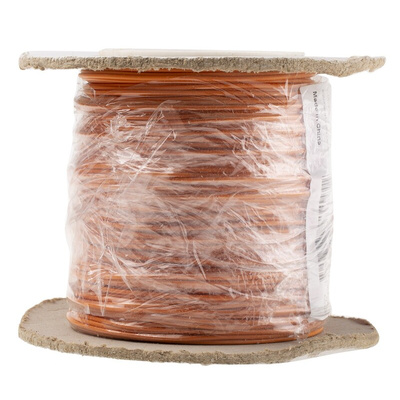 RS PRO Orange 0.26 mm² Hook Up Wire, 23 AWG, 3/0.07 mm, 100m, PVC Insulation