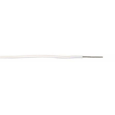 RS PRO White 0.13 mm² Hook Up Wire, 26 AWG, 7/0.16 mm, 100m, MPPE Insulation