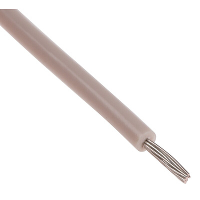 RS PRO White 0.2 mm² Hook Up Wire, 24 AWG, 11/0.16 mm, 100m, PVC Insulation