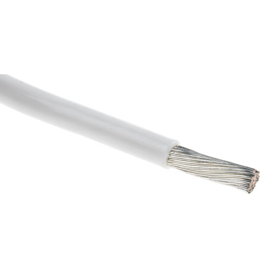 RS PRO White 3 mm² Hook Up Wire, 12 AWG, 37/0.32 mm, 100m, ETFE Insulation