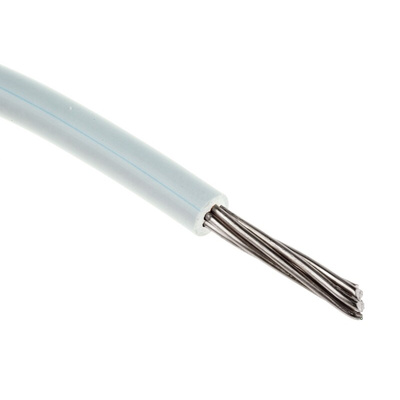 RS PRO White Hook Up Wire, 20 AWG, 19/0.2 mm, 100m, ETFE Insulation