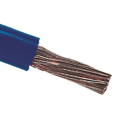 RS PRO Dark Blue 16 mm² Hook Up Wire, 6 AWG, 115/0.4 mm, 100m, PVC Insulation