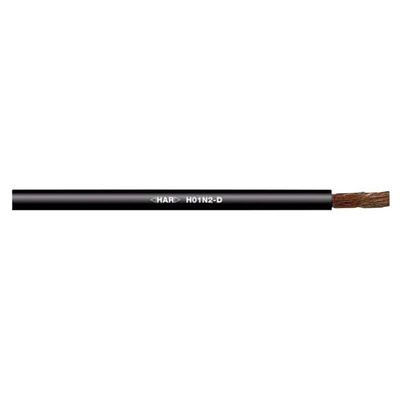 Lapp Black 35 mm² Hook Up Wire, 2 AWG, 1100/0.21 mm, 50m, Rubber Insulation