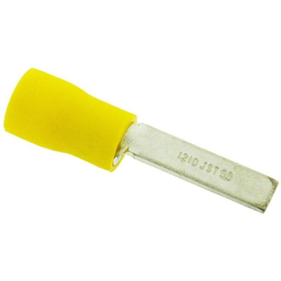 JST Insulated Crimp Blade Terminal 18.6mm Blade Length, 2.6mm² to 6.6mm², 12AWG to 10AWG, Yellow