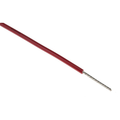 Alpha Wire Premium Series Red 0.51 mm² Hook Up Wire, 20 AWG, 10/0.25 mm, 305m, PVC Insulation
