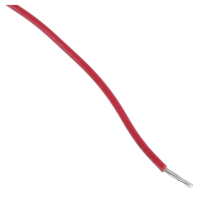 Alpha Wire Premium Series Red 0.33 mm² Hook Up Wire, 22 AWG, 7/0.25 mm, 30m, SR-PVC Insulation