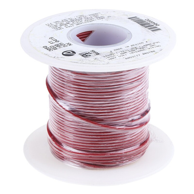 Alpha Wire Hook Up Wire Series Red 0.23 mm² Harsh Environment Wire, 24 AWG, 7/0.20 mm, 30m, PVC Insulation