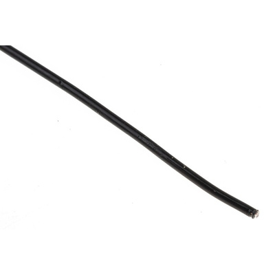 Alpha Wire Premium Series Black 0.09 mm² Hook Up Wire, 28 AWG, 7/0.13 mm, 30m, PTFE Insulation