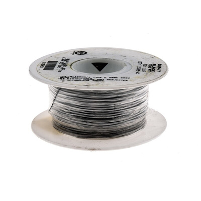 Alpha Wire Premium Series Black 0.23 mm² Hook Up Wire, 24 AWG, 7/0.20 mm, 30m, PTFE Insulation