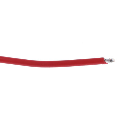 Alpha Wire Premium Series Red 1.23 mm² Hook Up Wire, 16 AWG, 19/0.29 mm, 30m, PTFE Insulation