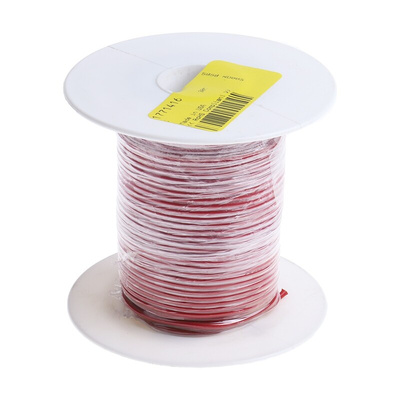 Alpha Wire Premium Series Red 1.23 mm² Hook Up Wire, 16 AWG, 19/0.29 mm, 30m, PTFE Insulation